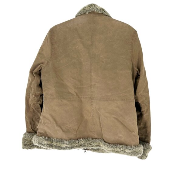 Fjall Brown Faux Fur Lined Zip Front Coat - Picture 2 of 9